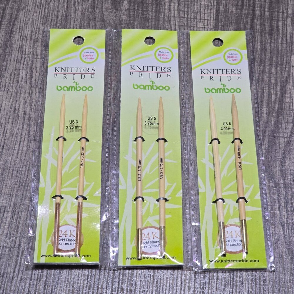 Knitters Pride Bamboo Interchangeable Tips - Destash
